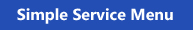 Simple Service Menu